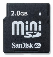 Sandisk miniSD? 2GB (SDSDM-2048-E11M)
